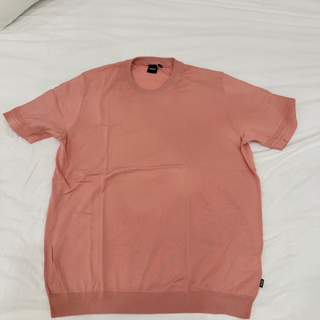 Hugo Boss Soft Pink Knit Top